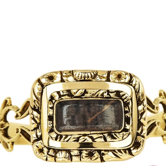 Antique Jewelry - Antique 14k mourning ring size 7.25
